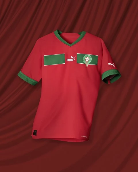 Fußballtrikots WM 2022 Marokko Heimtrikot